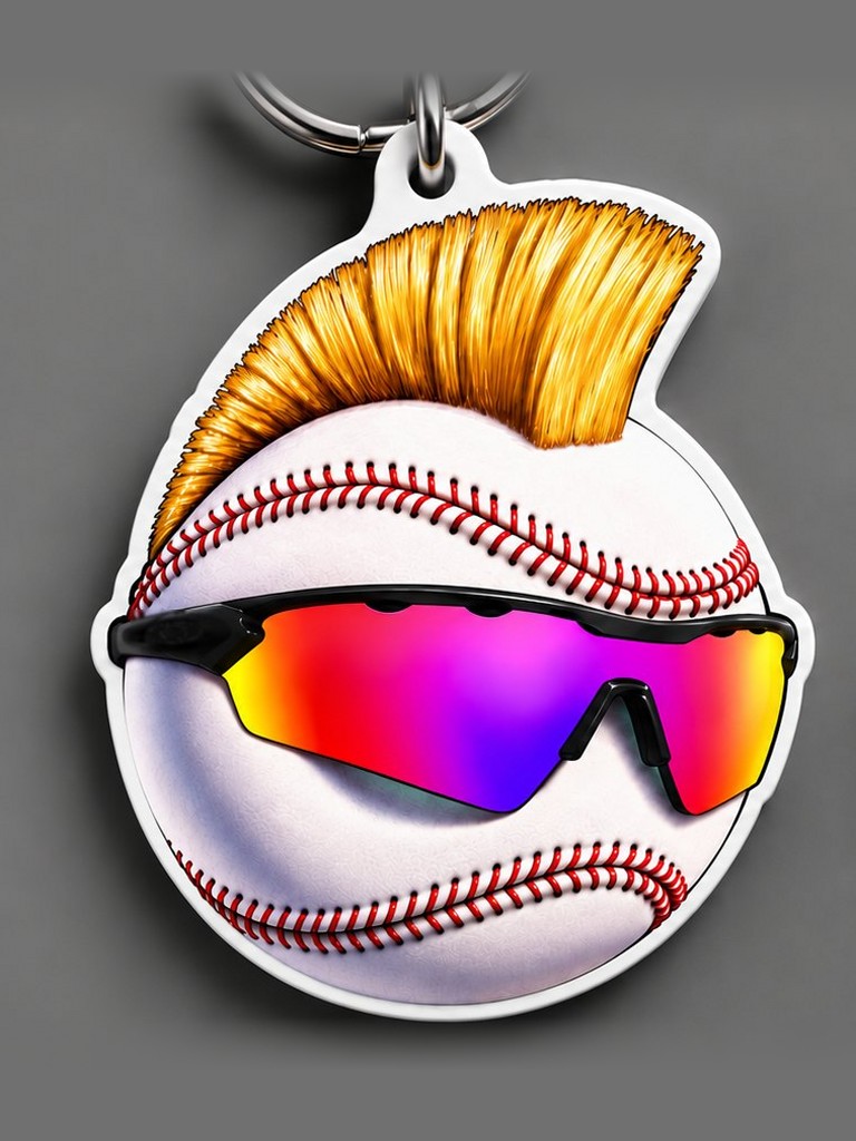 Baseball NFC keychain