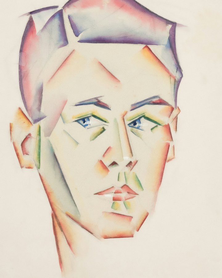 Sketch portrait on acrylic